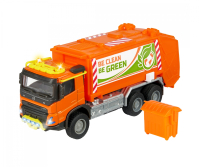 Majorette - Volvo Truck Garbage Collector - Hanggal és fénnyel