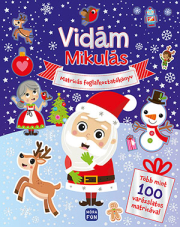 Vidám Mikulás - Matricás foglalkoztatókönyv több mint 100 varázslatos matricával