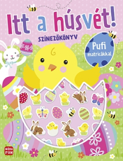 Itt a húsvét!  - Színezőkönyv pufi matricákkal