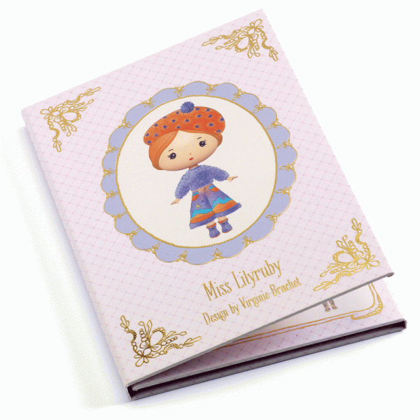 Tinyly - Miss Lilyruby öltöztető - Stickers removable